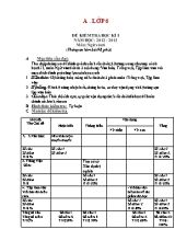 Đề kiểm tra học kì I+II môn Ngữ văn Lớp 6 - Năm học 2012-2013